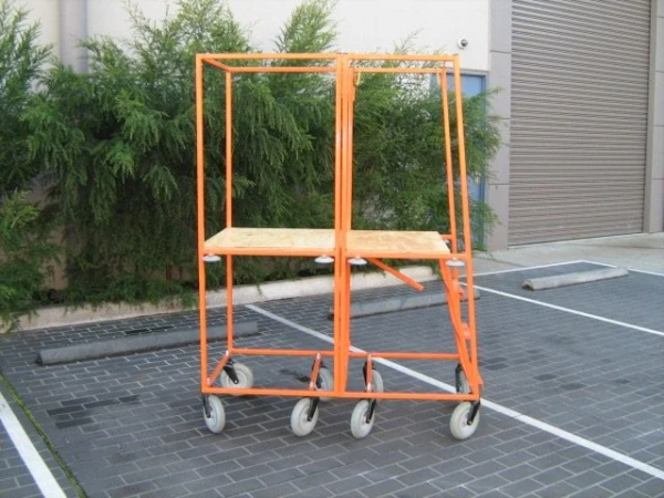 Two piece stock trolley